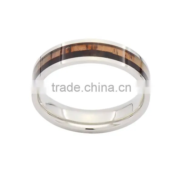 Wood and Titanium Wedding Bands for Men,titanium Band Ring photo-3