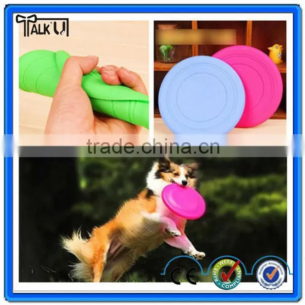 Soft Fodable Bite Resistant Pet Silicone Frisbee, Harmless Dog Flying Disc Siicone Frisbee