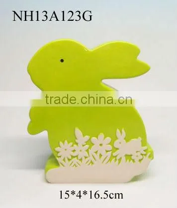 7"ceramic Plate Easter Crafts With Flower Pattern photo-6