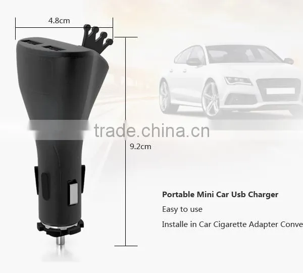 Multiple USB Car Charger 5v 2.1 a Usb Charger, Dual Usb Car Charger for Mobile Phone(C22) photo-4