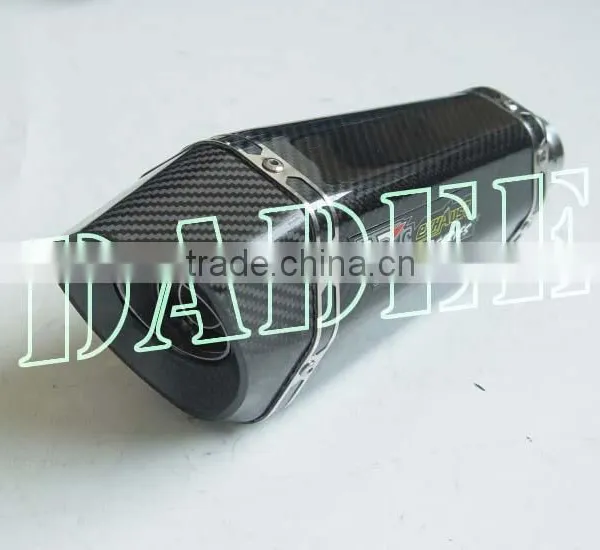 Motorcycle Racing Parts Oblique Hexagonal Carbon Fiber Exhaust Slip-on System for Suzuki GSXR 1300 2008