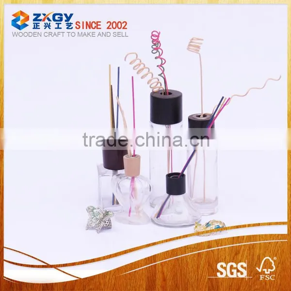 glass reed diffuser bottles with stopper cork;wooden cap