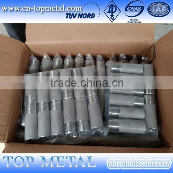 Stainless Steel Sch40 Male Npt Full Thread Nipple photo-3