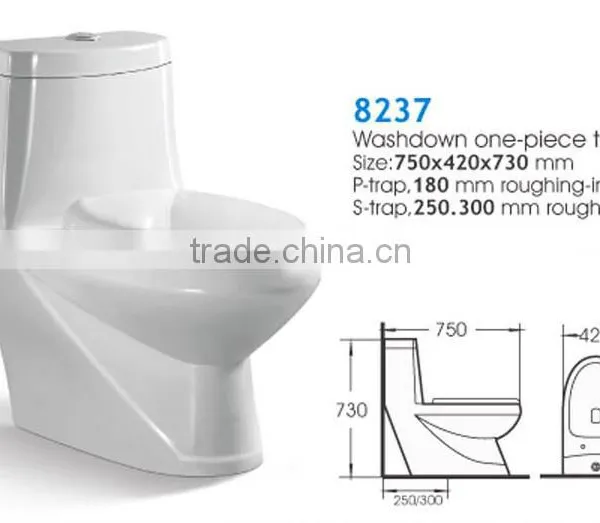 Popular in Indian Sanitary Ware Washdown One Piece Bathroom wc Toilet photo-2