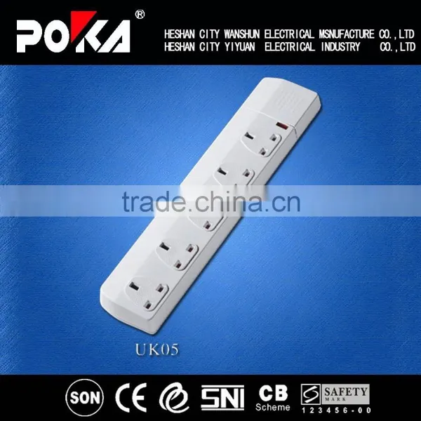 UK Type 13A Power Extension Socket With Surge Protector photo-2