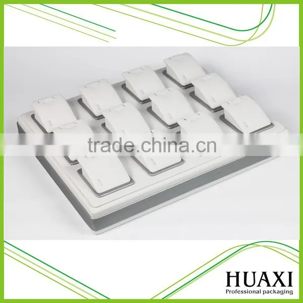 2016 Hot Sale White Leather Jewelry Display Tray Necklace Tray photo-3