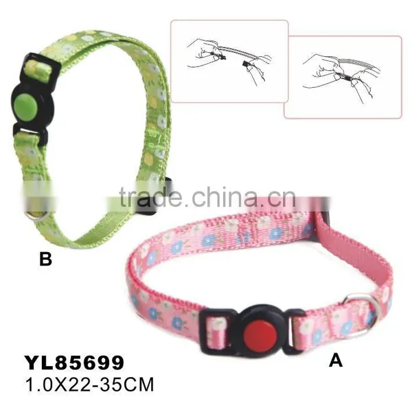 Auto Broken Safety Cat Collar Bling Beaded Dog Collar photo-3
