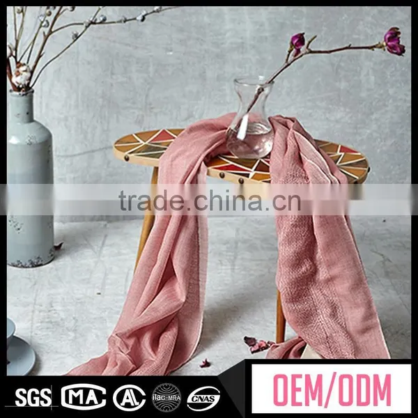 New Design Jersey Long Muslim Hijab Scarf for Women, 100% Polyester Jacquard Scarf, Mens Knitted Stripe Scarf Pattern photo-6