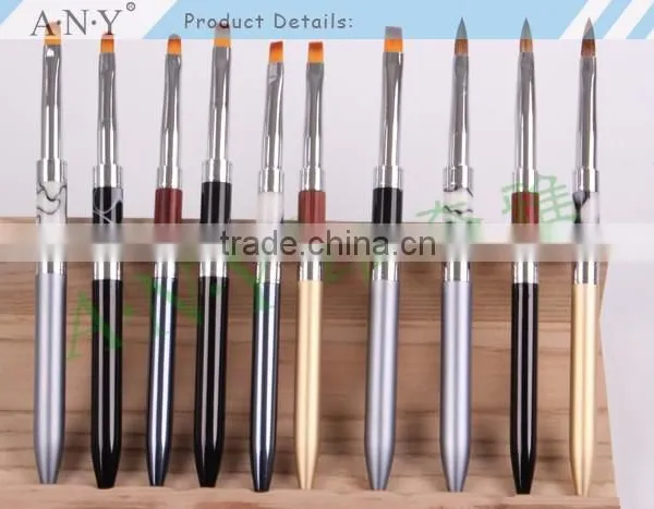 ANY Nail Artist Using UV Gel Nail Beauty Nylon Hair Nail Art Flat Brush UV Gel Art photo-4