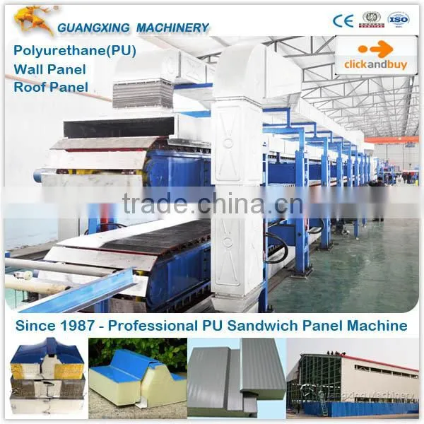 PLC System PU Sandwich Panel Machine