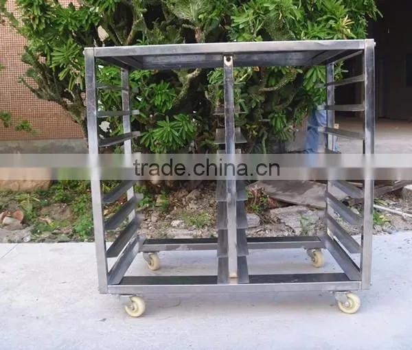 Foldable 15 Trays 15 Pans Stainless Steel 201 Bakery Trolley photo-4