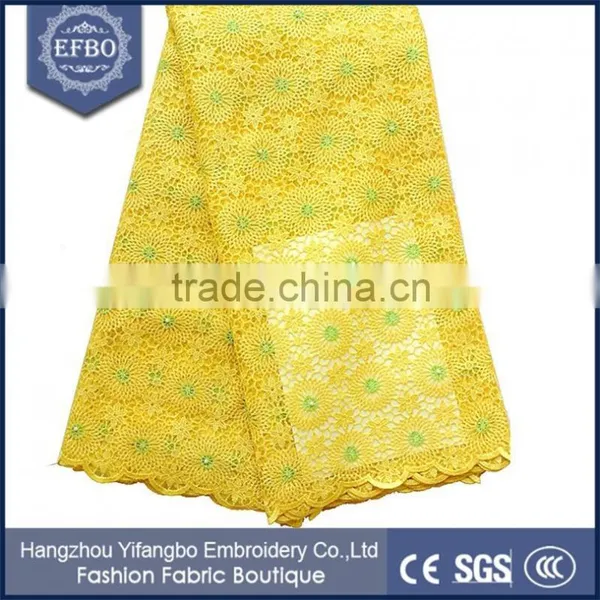 Hot Selling Tulle Beaded French Lace Fabric Wholesale African Hand Cut Lace Fabric photo-2