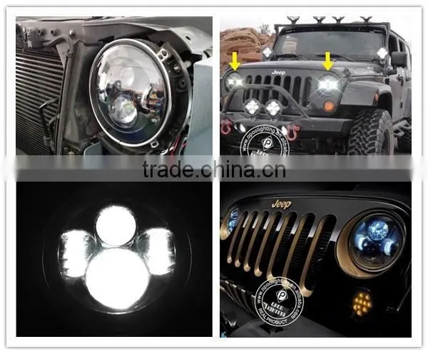 7'' Head Light for Jeep Wrangler 7'' Led High Low Beam 4x4 Led Headlight 7inch photo-5
