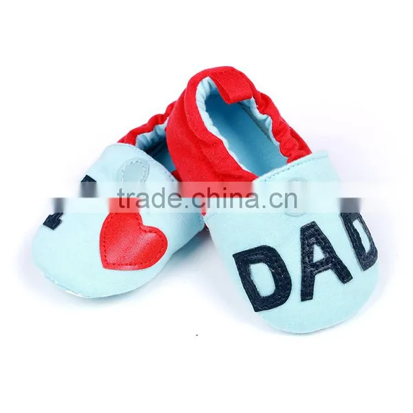 I Love Dad Newborn Suppliers Baby Girls Kiding Walking Shoes Infant Casual Shoes photo-2
