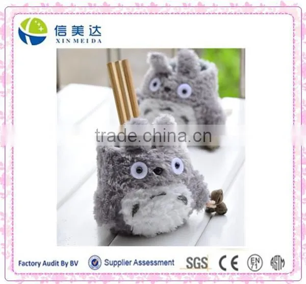 Fluffy Cute Plush Totoro Pen Holder