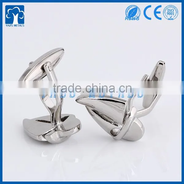 Custom Metal Silver Cufflink photo-3