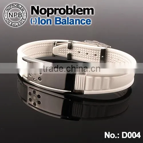 Noproblem D004 White Titanium Magnetic 2015 Sell Hot Women Jewelry Bracelets
