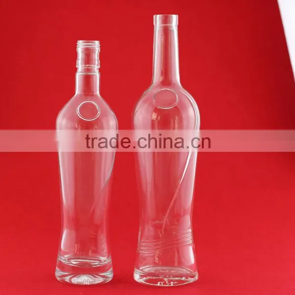 Wholesale Hot Sale Hennessyles Brandy Bottle 750ml Frosted Rum Glass Bottle Aluminium Cap Bottles photo-2