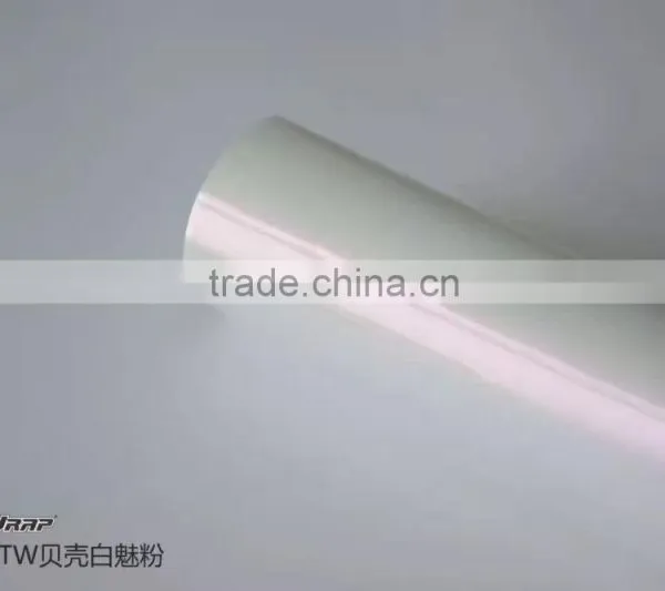 TSAUTOP High Qualtity ROHS Certificate 1.52*20m Air Free Bubbles Ceramic White Matte Chrome Auto Body Vinyl Wrap photo-2