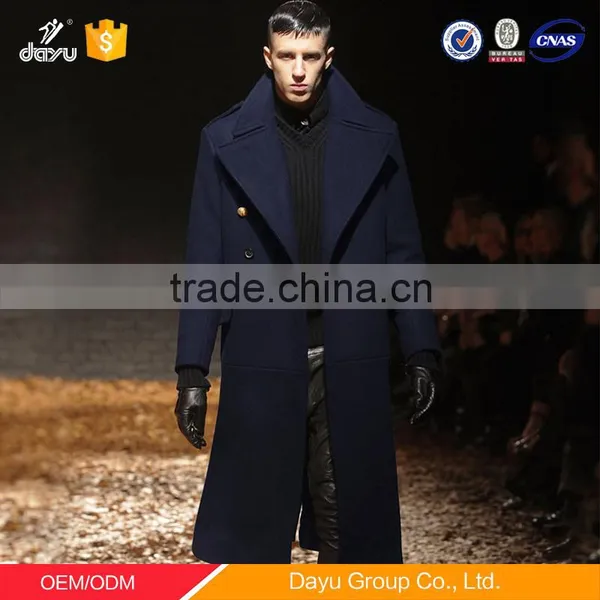 Long Style Black 100% Wool Fabric Cashmere Wool Coat and Jacket for Man Jacket photo-3