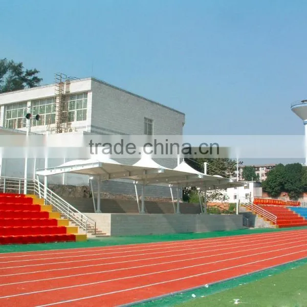 PVC Roofing Cantilever Shade Structures Tension Fabric Shade Structures Stadium Grandstand