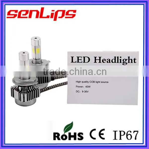 12-24V 360 Degrees H4 COB CHIP Led 4P Headlight for All Vehicles photo-2