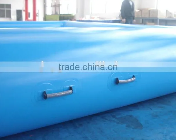 2016 Selling Middle Blue Inflatable Rectangle Swimming Pool photo-5