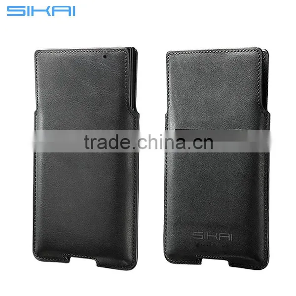 New Genuine Original Lackberry Priv Black Leather Pocket Sleeve Case Cover Pouch for Blackberry Priv Case photo-3
