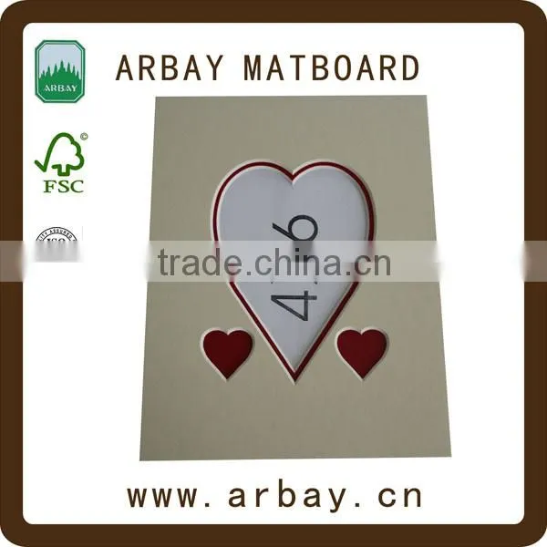 Wholesale 4plys White Core Thick Paper Frame White Picture Mounts photo-5