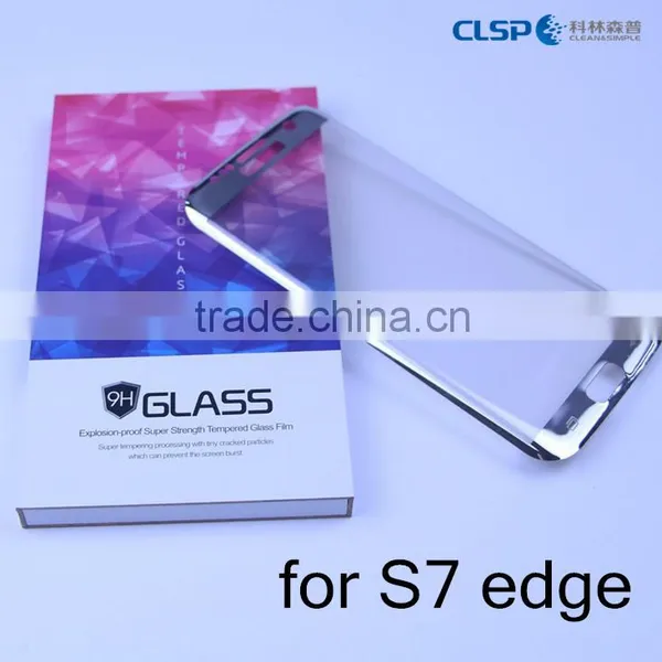 Manufacturer Full Cover Tempered Glass Screen Protector for Samsung S7 EDGE