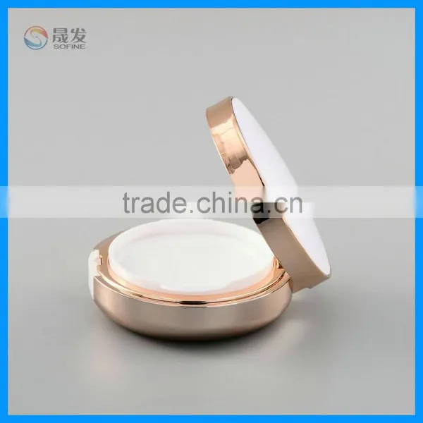 Round Plastic Air Cushion Cosmetic Powder Case photo-2