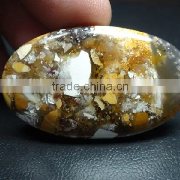 Semi-precious Brasitait Mokite Gemstone Cabochon Gemstone Oval Cut photo-3