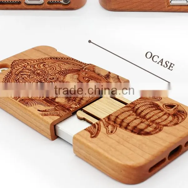 Yuanzhao Hot Sell Cherry Wood Mobile Parts Smartphone Case/Cellphone Case for Iphone 6 photo-6