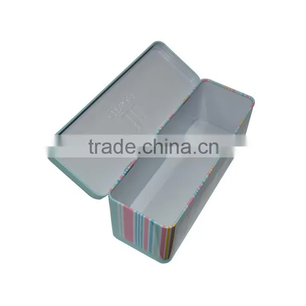 Metal Pencil Tin Box/customized Pencil Tin Box/rectangle Hinged Metal Pencil Pen Tin Box photo-2