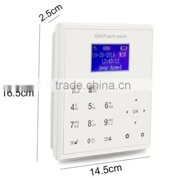 TCP IP Cloud Internet Plus SOS Wireless Alarm System, 39 Wireless Zone Smart GSM+GPRS+WIFI Intelligent Gsm Burglar Alarm System photo-2