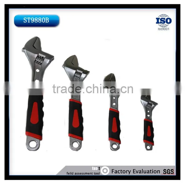 6" 8" 10" 12" Comfortalbe Handle Adjustable Wrench