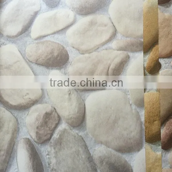 River Rock Pattern Vinyl Wallpaper photo-3