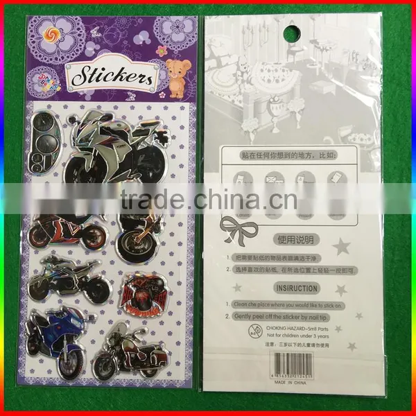Embossed PVC Stickers Motorcycle Race Stickers photo-3