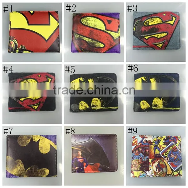 Superman Batman Wallet Marvel DC Comics Iron Man Batman Spider Man Superman Character Wallets Purse photo-2