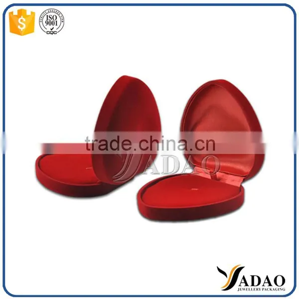Heart Shape Velvet Jewelry Packaging Box Manufacturer photo-5
