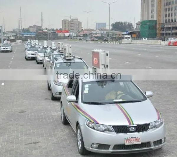 Wifi 3G USB RJ45 Slim Wireless Programmable p5 Led Taxi Top Advertising Signs Taxi Roof Top Advertising Signs photo-2
