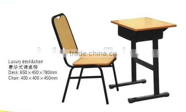 Cheep Detachable 2-person Desk & Chair School Furniture A-130 photo-5