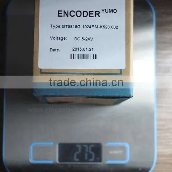 YUMO GT5815G 58mm 15 mm CNC Machine 24V Hollow Incremental Shaft Encoder photo-6
