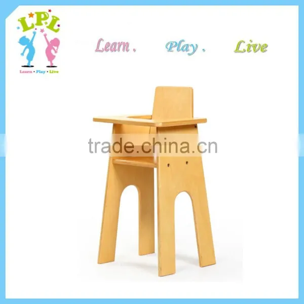 American Market Hot Sale Mini Toy Wooden Baby High Chair for Sale photo-3
