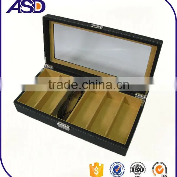 Leather Material and Sunglasses Boxes Use Custom Sunglasses Display Box photo-3