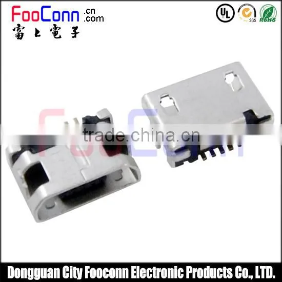 Micro 5pin Usb B-type With Location Column Dip7.2mm