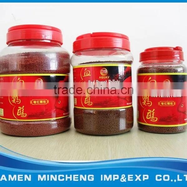 AQUAV Clear Bottled Red Parrot Pellets