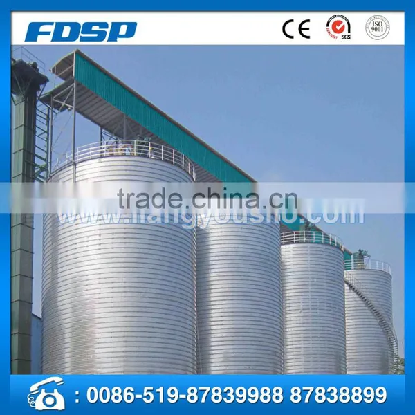 PLC Control Flat Bottom Steel Silo Assembly Wheat Storage Silo