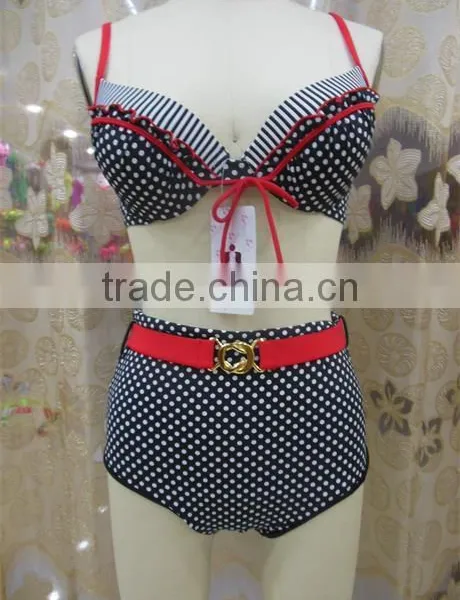 2015 New Arrival Retro High Waisted Bikini photo-4