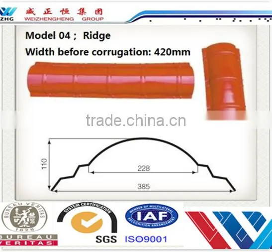 Metal Roof Tiles Accessories Flat Sheet Valley Tray Square Ridge Capping photo-2